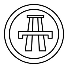 Vector Motorway Outline Icon Design