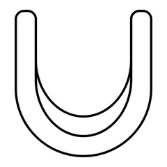 Vector Mouth Guard Outline Icon Design