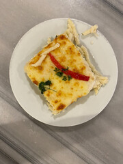 Oven Baked Pasta Noodle with Bechamel Cheese Sauce.