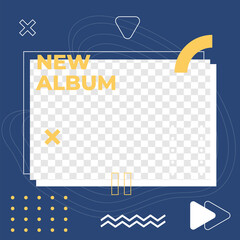 Music poster design social media post template