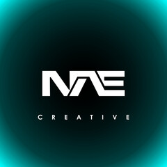 NAE Letter Initial Logo Design Template Vector Illustration