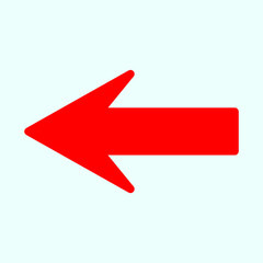 Red arrow icon vector