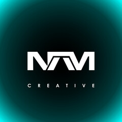 NAM Letter Initial Logo Design Template Vector Illustration