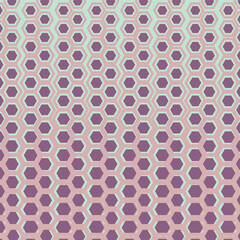 Abstract Geometric Pattern. Hipster Fashion Design Print Hexagonal Pattern. Vector