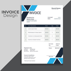 corporate invoice design template