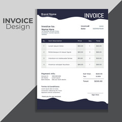 corporate invoice design template