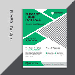 Real Estate flyer design template