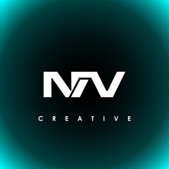 NAV Letter Initial Logo Design Template Vector Illustration