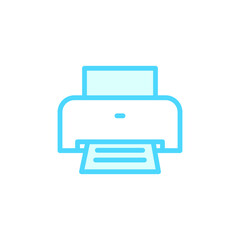 Illustration Vector graphic of printer icon. Fit for printout, office, document, inkjet etc.