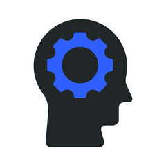 intelligence mind setting icon design
