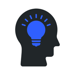 creativity, idea and thinking icon design vector