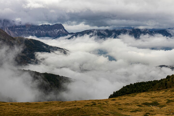 Fototapeta na wymiar Mountain Landscape at Rossalm, Italy, Alp, Dolomite, Tirol.