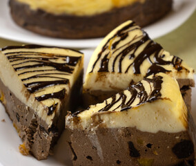 image of delicious birthday cake on a plate