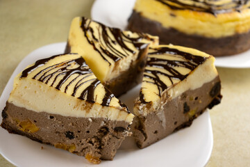 image of delicious birthday cake on a plate