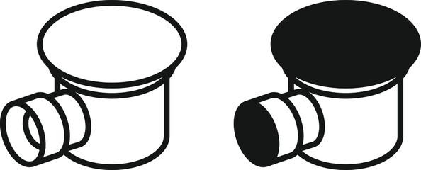 shower tray waste icon