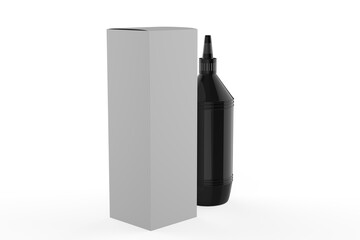 Glue Bottle Mockup Isolated on white background. 3d illustration