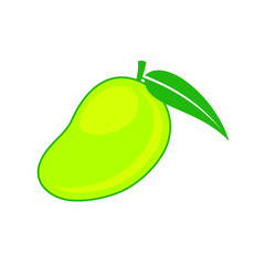 illustration of mango, mango icon, vector art.