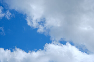 Obraz premium Cloudscape, Close-up Clouds with Blue Sky Background.