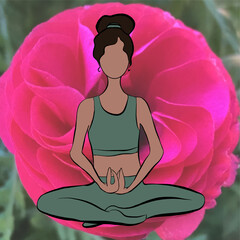 yoga, exercise, training, philosophy, yogin,hermit, a girl does yoga,a girl in meditation, a girl is engaged in health promotion.spiritual harmony, sports, sports for the soul and body, health, girls 