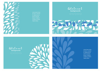 Set of abstract banners templates, 