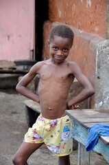A Boy Poses For The Camera