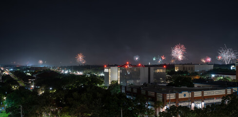 Fototapeta premium night landscape of in St Petersburg, Florida 