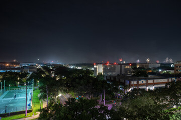Fototapeta premium night landscape of in St Petersburg, Florida 