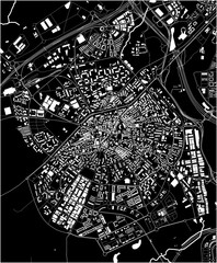 map of the city of Mostoles, Spain