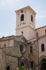 Fototapeta premium Duomo di Tropea (Cathedral of the Blessed Virgin Mary of Romania) in Tropea, Calabria, Italy