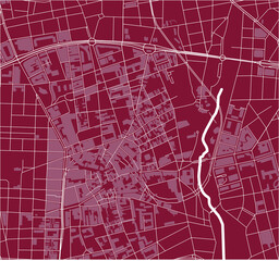 map of the city of Terrassa, Spain