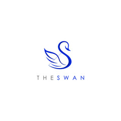 Swan Logo Simple and elegant
