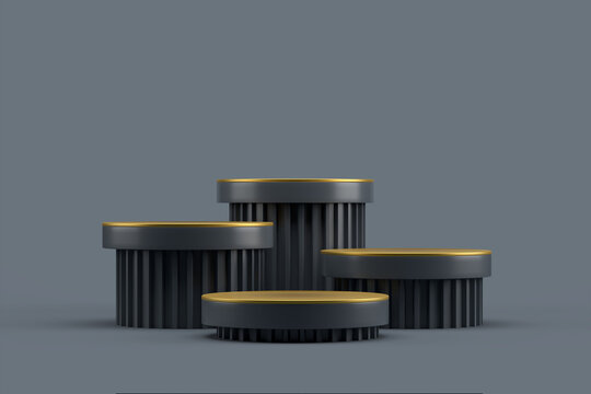 Abstract Podium, Platform Minimal Product Presentation, 3D render