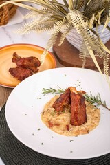 Risoto de bacon