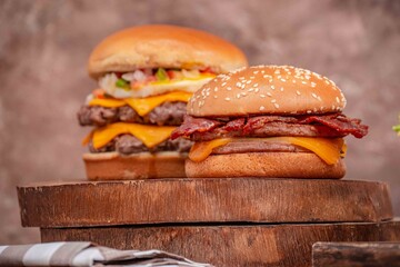 Hamburguer burger juntos