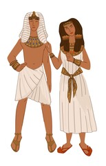 Egyptian couple, man and woman, ancient egypt