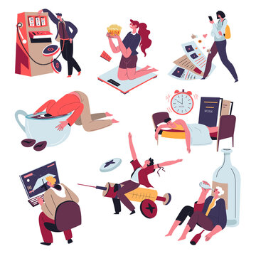 Addictions and problems with obsessions health
