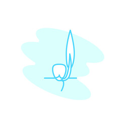 Illustration Vector graphic of seedling icon. Fit for plant, growth, gardening, seed etc.