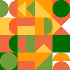 Obraz premium Abstract geometry shape and figure multi color pattern background .vector illustration.