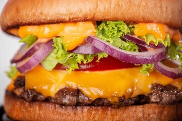 Hamburguer close up
