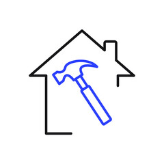 home improvement icons symbol vector elements for infographic web