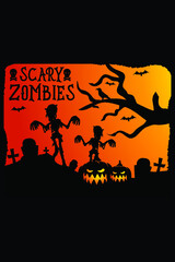 Halloween T-Shirt Graphic Vector Designs