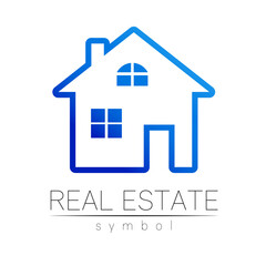 Real Estate Logo Vector Design House Logo Brand Identity . Company Sign Btanding Elements with House and Building