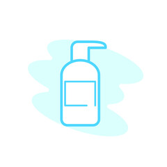 Illustration Vector graphic of shampoo bottle icon. Fit for container, tube, package, shower etc.