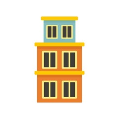 Brazil building icon flat isolated vector