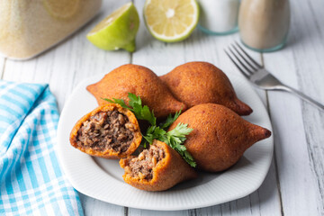 Kibbeh is a popular dish in Middle Eastern cuisine (Turkish name; icli kofte)