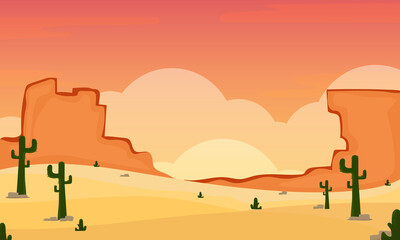 Desert landscape background and wallpaper concept.