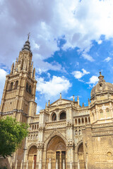 Fototapeta na wymiar Medieval Cathedral of Toledo, Spain. Santa Iglesia Catedral Primada de Toledo.