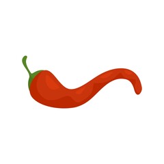 Sauce chili pepper icon flat isolated vector