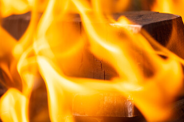 orange, fire, flame, coal, heat, bonfire, campfire, hot, light, steel, smoke, construction, barbecue, fireplace, charcoal, flames, factory, business, burnt, oven, stove, technology, transportation, ar