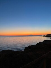 Fototapeta premium sunset over the sea